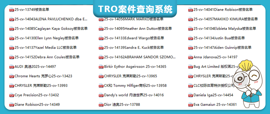 3683家跨境店紧急冻结，11月TRO侵权案件被告名单曝光！