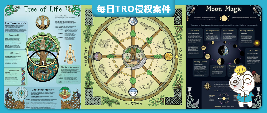 【26-cv-4195】比利时艺术家Yannick Dubois古老自然灵感类插画及衍生产品TRO版权侵权预警，跨境电商卖家尽快排查避免侵权。